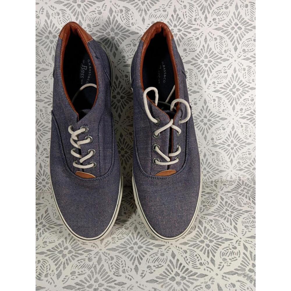 G. H. Bass Navigate - Blue Denim Chambray Sneakers / Shoes- Women's Size 8M
